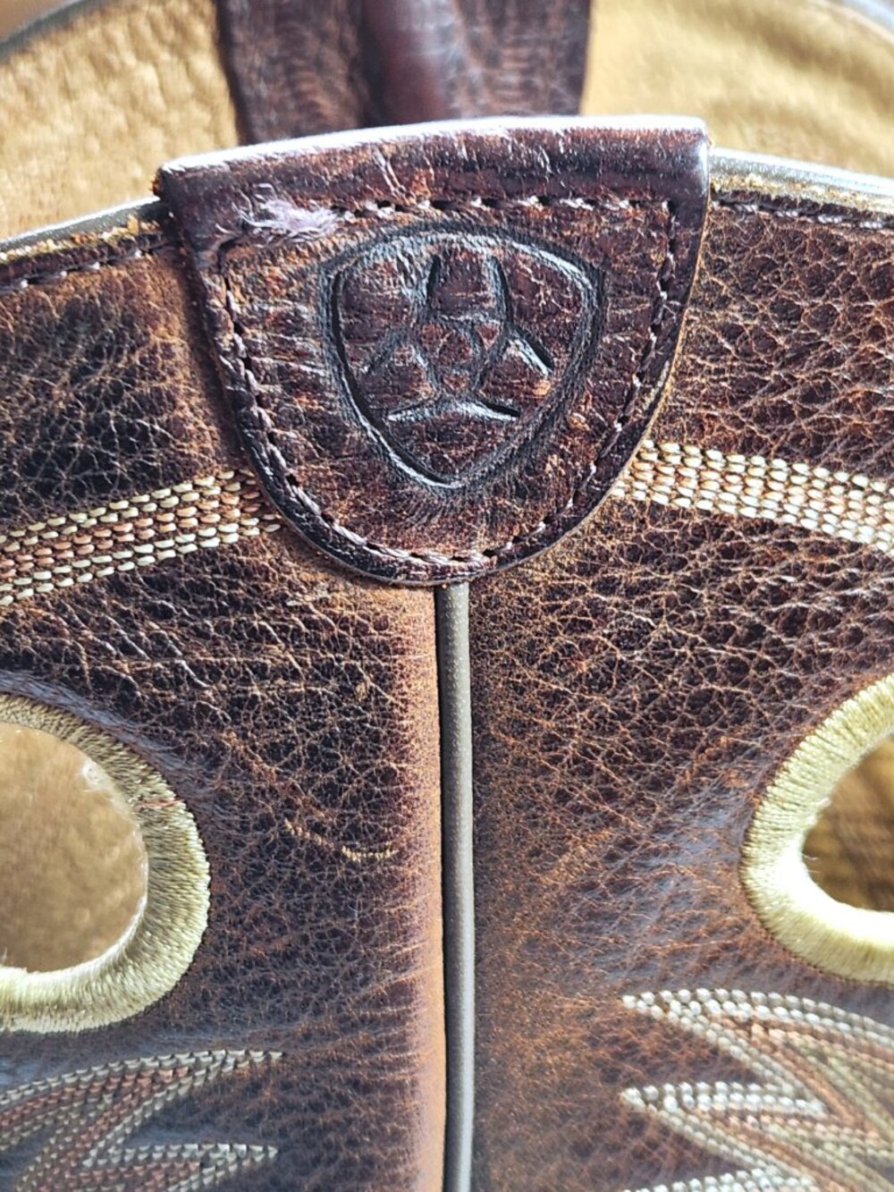 Ariat Quickdraw Western Boots Mens 12EE Wide Square Toe Brown Leather 10002227 - Picture 6 of 16
